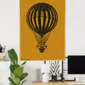 Zeer oude warmloperballonpotlood poster (Thuiskantoor)