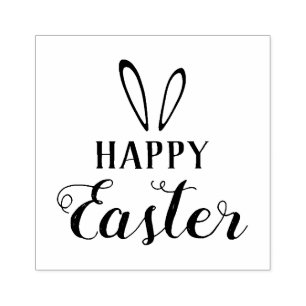 ZEER paasstempel. Vrolijk Pasen. Rubberstempel