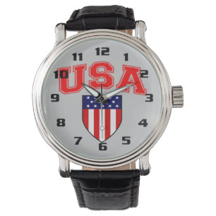 Zeer patriottisch Amerikaans vlaggenschip Horloge
