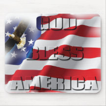 Zeer Patriottische Amerikaanse Vlag God Zegen Amer