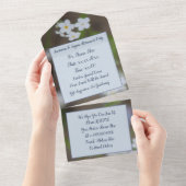 Zeer  pensioen partij papier all in one uitnodiging (Afscheurbaar)