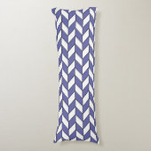 Zeer Peri Herringbone Chevron Pattern Lichaamskussen (Voorkant Verticaal)