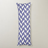 Zeer Peri Herringbone Chevron Pattern Lichaamskussen (Achterkant (Verticaal))