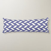Zeer Peri Herringbone Chevron Pattern Lichaamskussen (Voorkant)