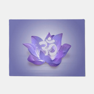 Zeer Peri Lotus en OM-symbool Deurmat