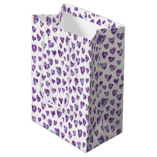 Zeer Peri Paars Heart Medium Cadeauzakje