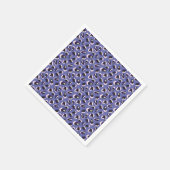 Zeer Peri Paarse Abstracte Dierafdrukken Servet (Hoek)