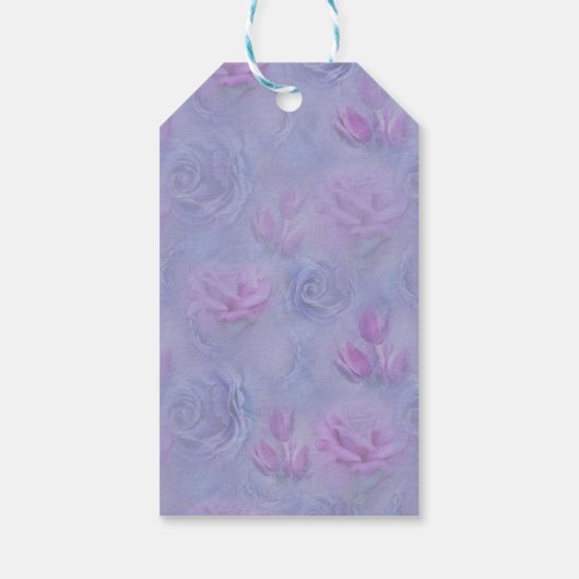 Zeer peri-Waterverf, Rozen, Tulpen CadeauLabels (Achterkant)