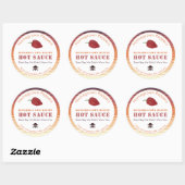 Zeer pikante schedel en kruisgraten ronde sticker (Vel)