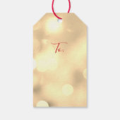 ZEER prettige kerst met liefdesrood script/blauwe  Cadeaulabel (Achterkant)