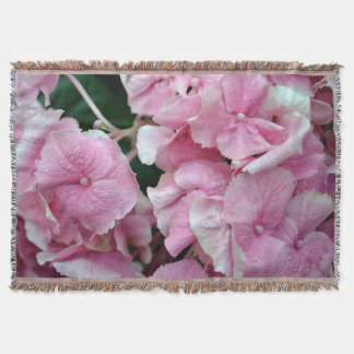 Zeer roze hydrangea deken