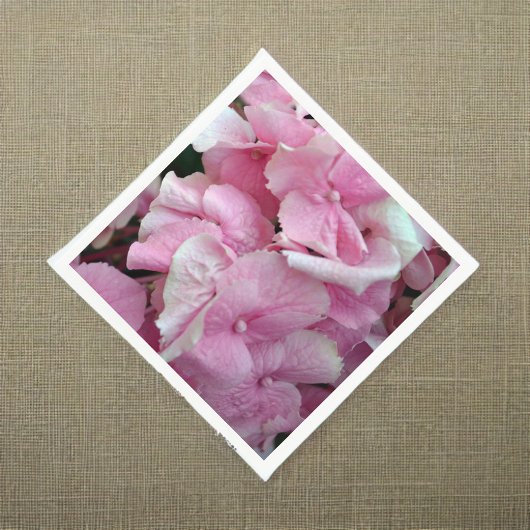 Zeer roze Hydrangeas servetten