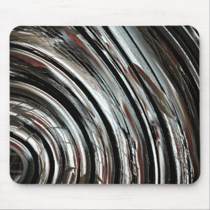 Zeer rustige zilverstrepen of cirkelvormige snijds muismat