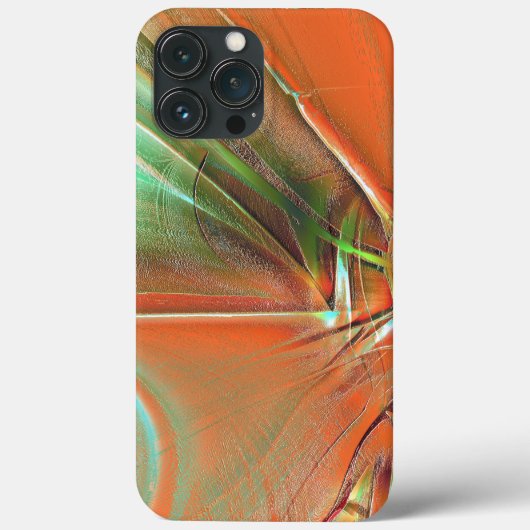 Zeer ruwe oranje digitale textuur, roosterkleurige Case-Mate iPhone case (Achterkant)