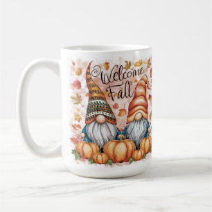 Zeer schattige en leuke Welkom Herfst Kabouters en Koffiemok