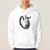 zeer schattige suikerzweefster die een cupcake eet hoodie (Voorkant)