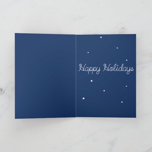 ZEER SCHATTIGEE kerst Kaart Polar beren en sterren (Binnen)