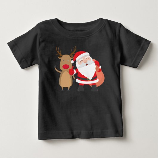 Zeer snelle kerstman en rendier | Shirt (Voorkant)