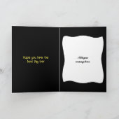 Zeer speciale gefeliciteerde grootvader zwarte gee kaart (Binnen)