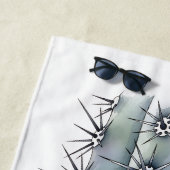 Zeer stekelige Cactus Beach Handdoek (In situ)