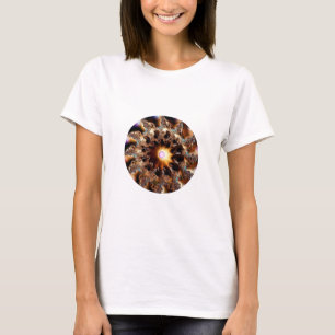 Zeer sterk gemanipuleerde Mandelbrot fractal T-shirt