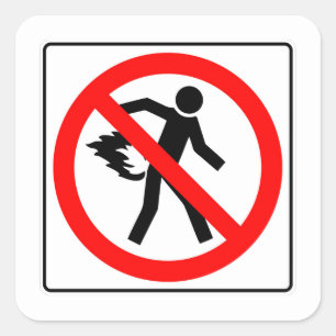 Zeer vaag Geen Afbeelding kraakbeensticker Vierkante Sticker