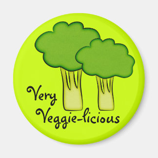 Zeer veggie plantaardige broccoli kunst magneet