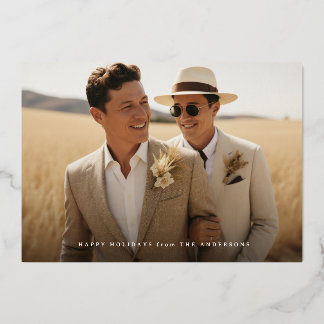 Zeer Verloofd Vouwbare Kerstkaart Folie Feestdagenkaart