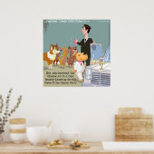 Zeer vermogende hond Funny Poster (Keuken)