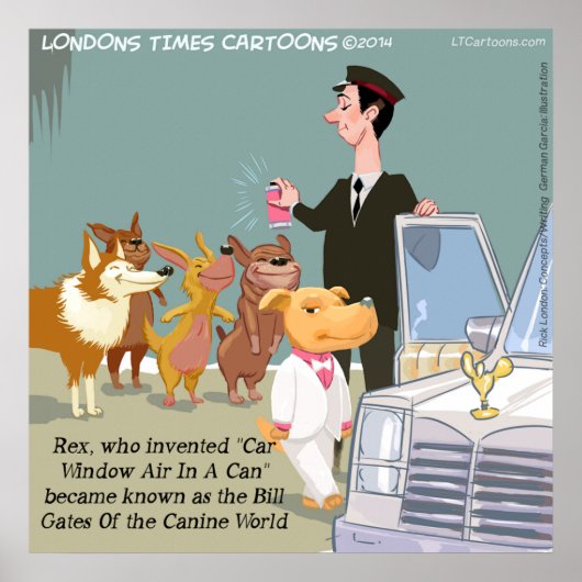 Zeer vermogende hond Funny Poster (Voorkant)