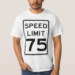 Zeer vette 75 MPH-snelheidsbegrenzer T-shirt