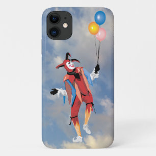 Zeer vette clown jester met ballonnen iPhone Case