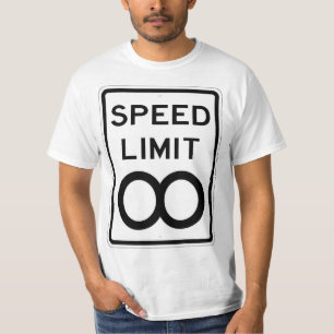 Zeer vette onbeperkte MPH-snelheidslimiet Twitter T-shirt