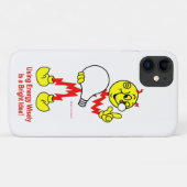 Zeer vriendelijke Reddy Kilowatt iPhone Case (Achterkant (horizontaal))
