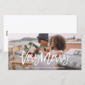 Zeer vrolijk feestdagenkaart (Voorkant / Achterkant)