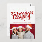 Zeer vrolijk kerst briefkaart (Voorkant / Achterkant)