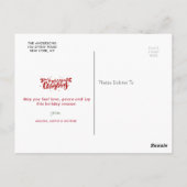 Zeer vrolijk kerst briefkaart (Achterkant)