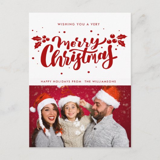 Zeer vrolijk kerst briefkaart (Voorkant)