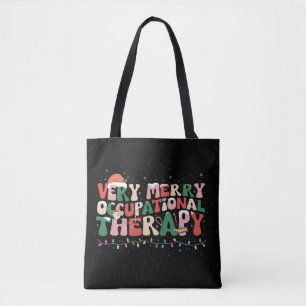 Zeer vrolijke ergotherapie Kerstmis OT Kerstmis Draagtas