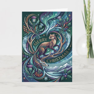 Zeer vrolijke Hoogland Kerstkaart Kaart