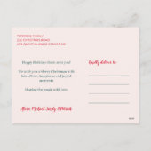 Zeer Vrolijke Kerst feestdagen grote typografie (Achterkant)