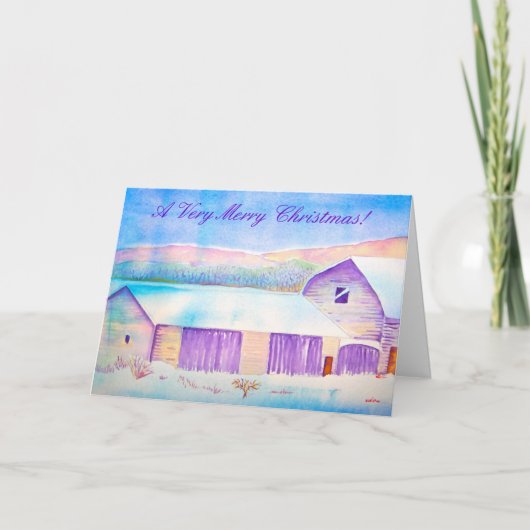 Zeer Vrolijke Kerstmis! Feestdagen Kaart (Voorkant)