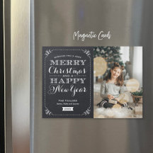 Zeer Vrolijke Kerstmis Magnetische Fotokaart