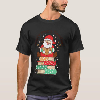 Zeer vrolijke leraar Kerstman Boekliefhebber T-shirt