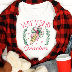 Zeer Vrolijke Leraressen Coquette Kerst Tri-Blend Shirt