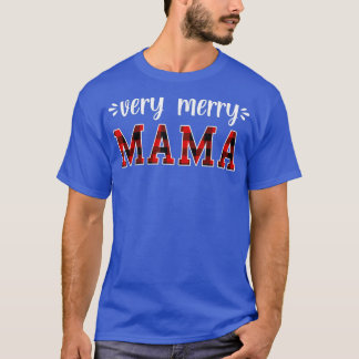 zeer vrolijke mamma Merry-kerstfamilie, pyjama T-shirt