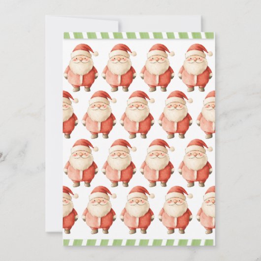 Zeer vrolijke verjaardag Kerstman Kaart (Achterkant)