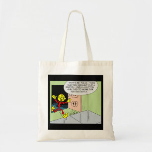 Zeer vun Reddy Kilowatt, dubbelzijdig Tote Bag