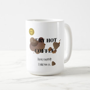 Zeer warme koffie koffiemok