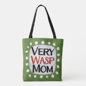 Zeer wesp moeder Canvas tas (Achterkant)